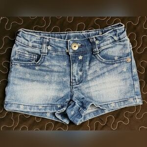 Crazy 8 Girls Star design Adjustable Denim Shorts. Size 5‎ XS